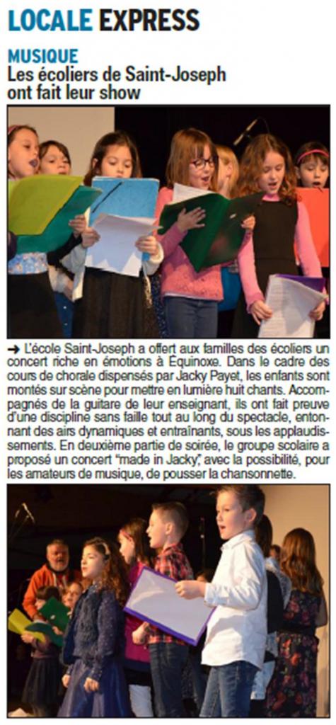 article concert chorales