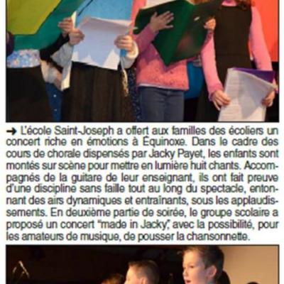 article concert chorales