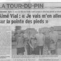 article dauphiné départ aimé vial