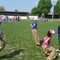 Course en sac et relais chameau