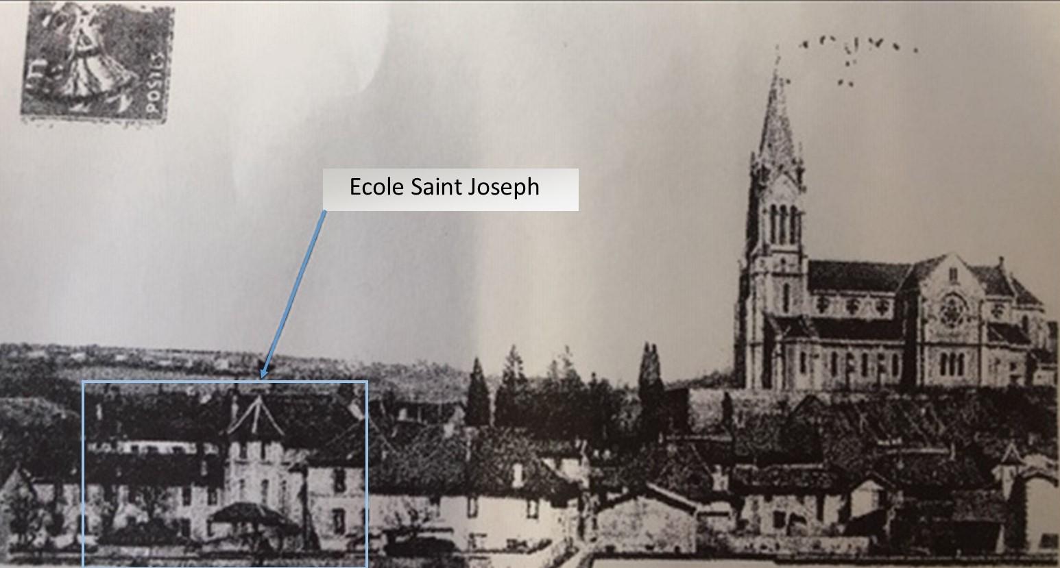 Carte postale ecole 1905