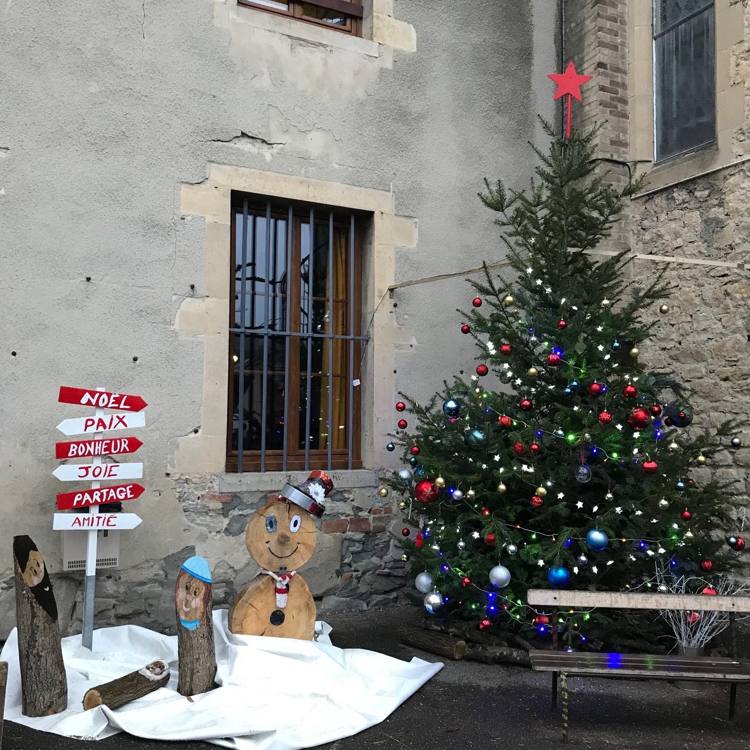 Le sapin illuminé